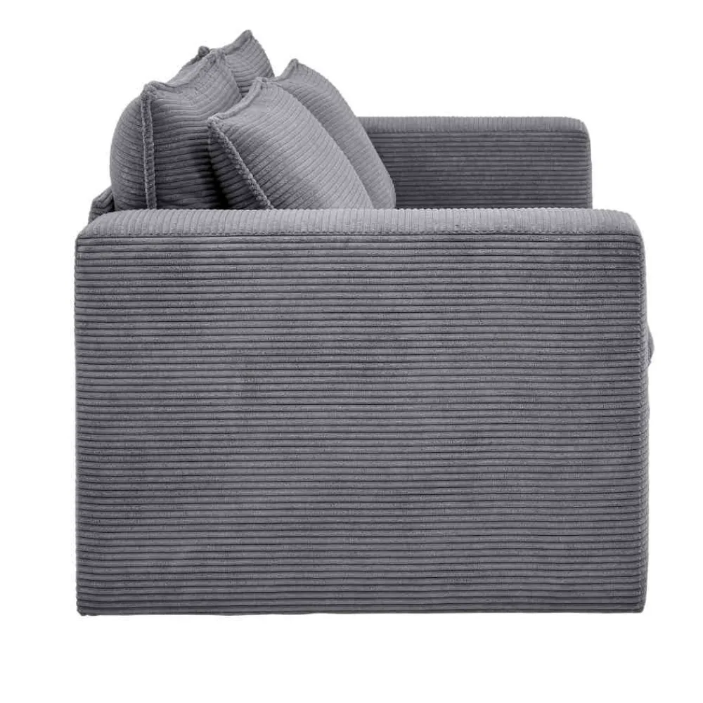 Outlet Zweisitzer Sofa Anthrazit Eltusa Wohnzimmercouch|2 Sitzer Sofa