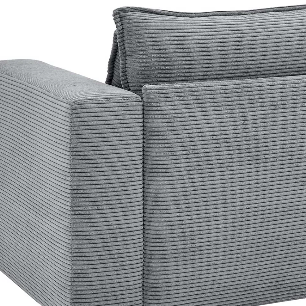 Outlet Zweisitzer Sofa Anthrazit Eltusa Wohnzimmercouch|2 Sitzer Sofa
